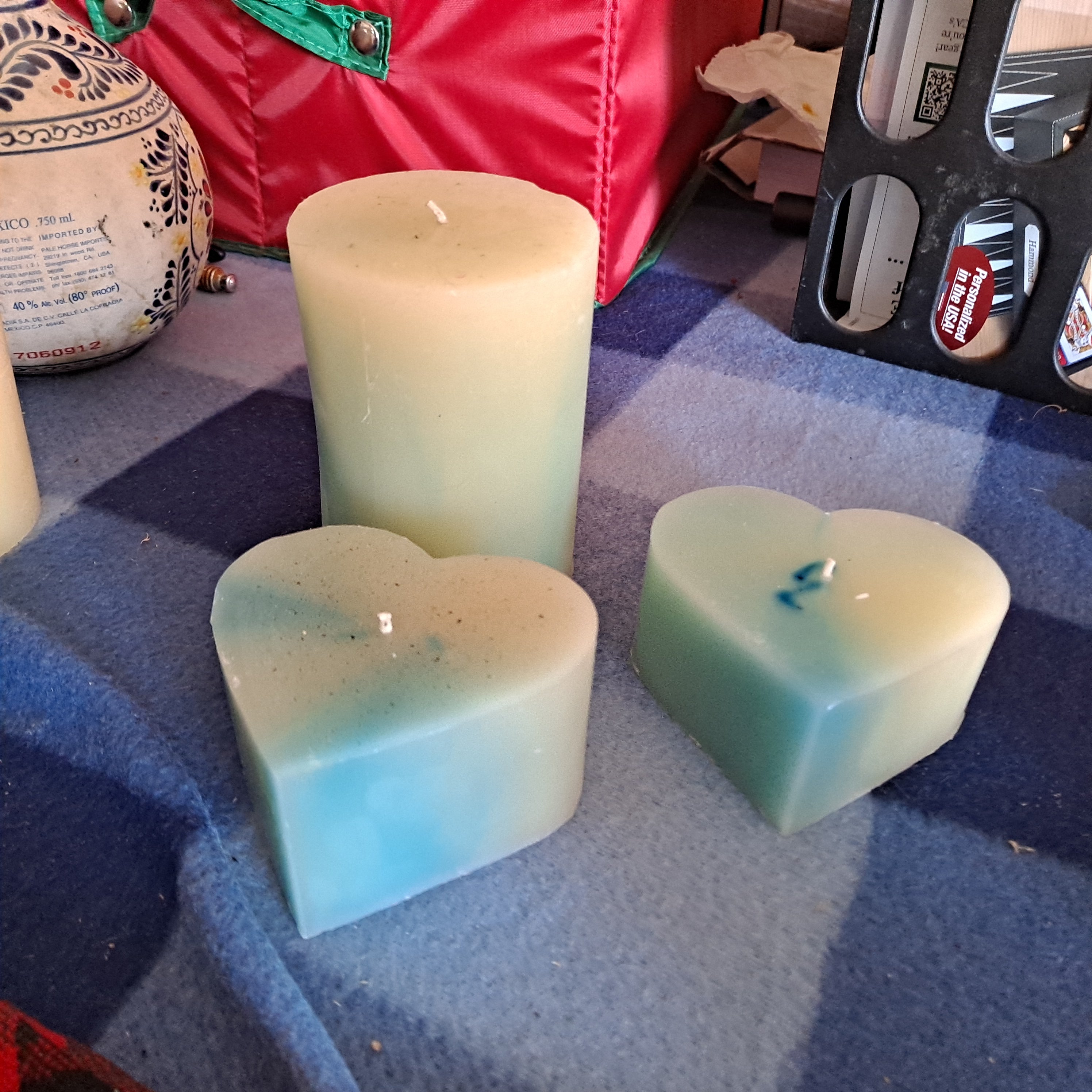 Beeswax Candle Blue Bundle