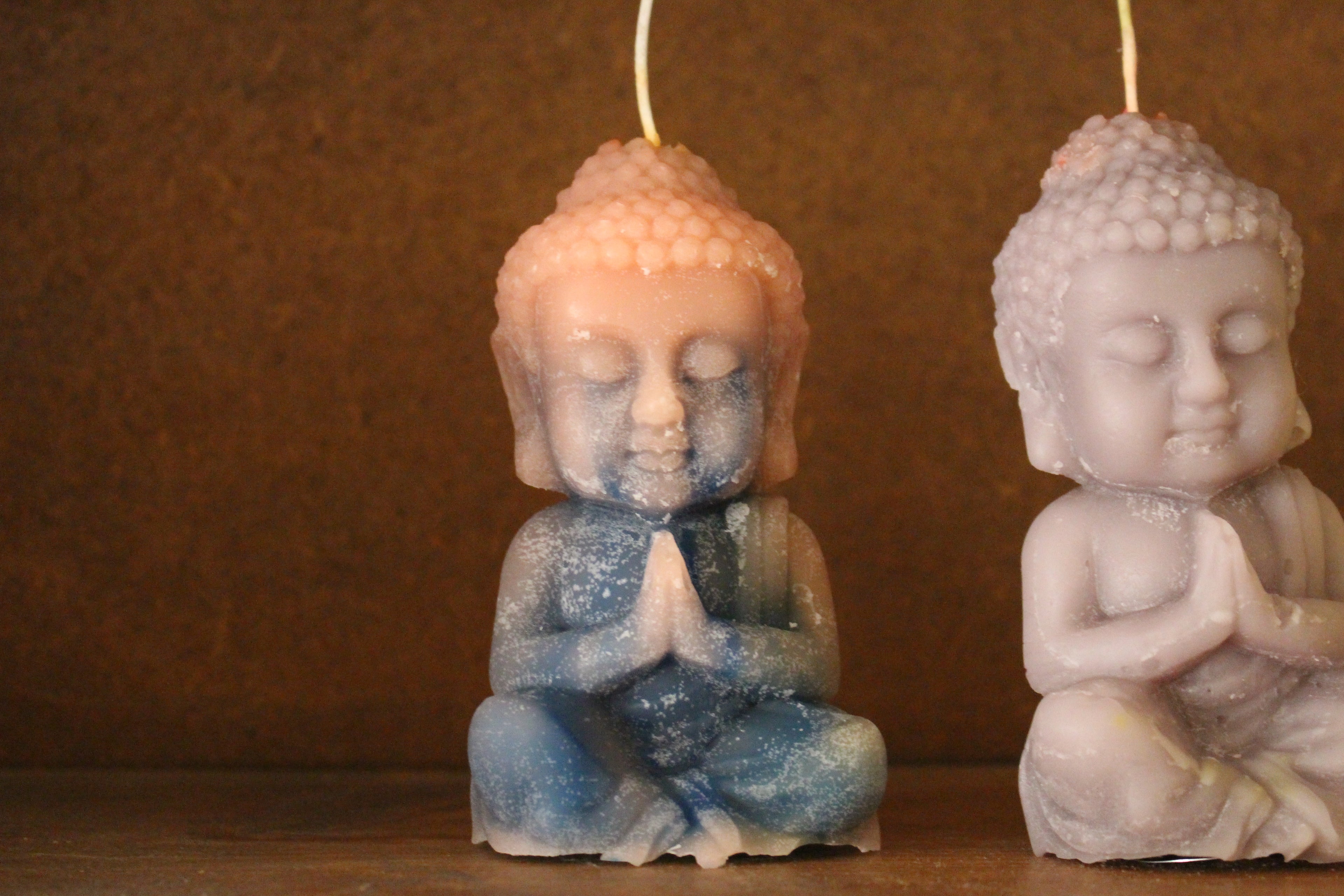 Buddha  Beeswax Blue Aura